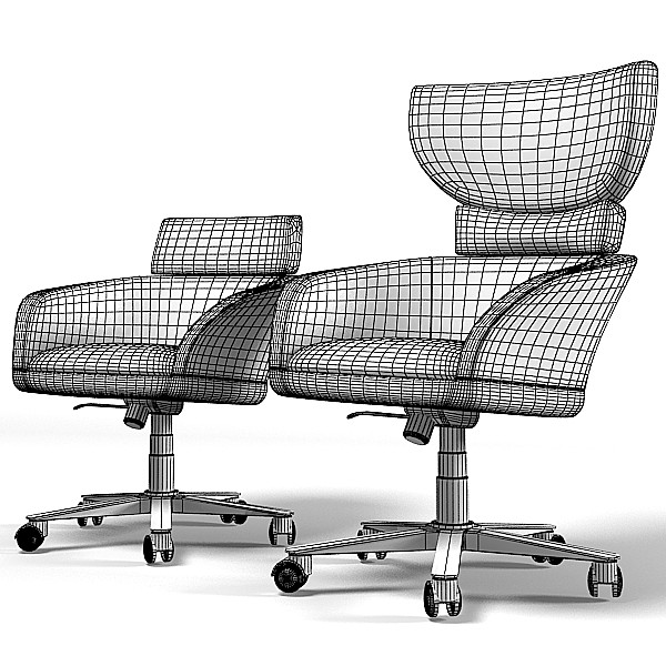 3ds max giorgetti office chair - giorgetti office chair armchair boss modern contemporary by archstyle
